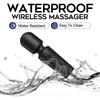 Personal Massager, Handheld Micro Wireless Massager, Small & Powerful, Waterproof Portable, Suitable for Relieving Neck, Leg and Shoulder Pain, Black
