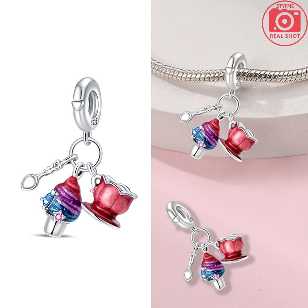 Ice Cream And Milk Tea Cup Pendant Copper Colors For Charms Copper Colors Original Bracelet For Jewelry Making