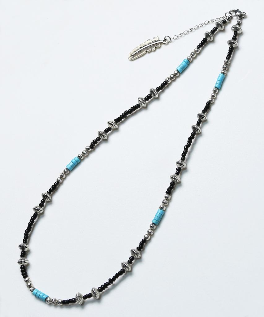 Knd Turquoise & Hogan Beads Necklace