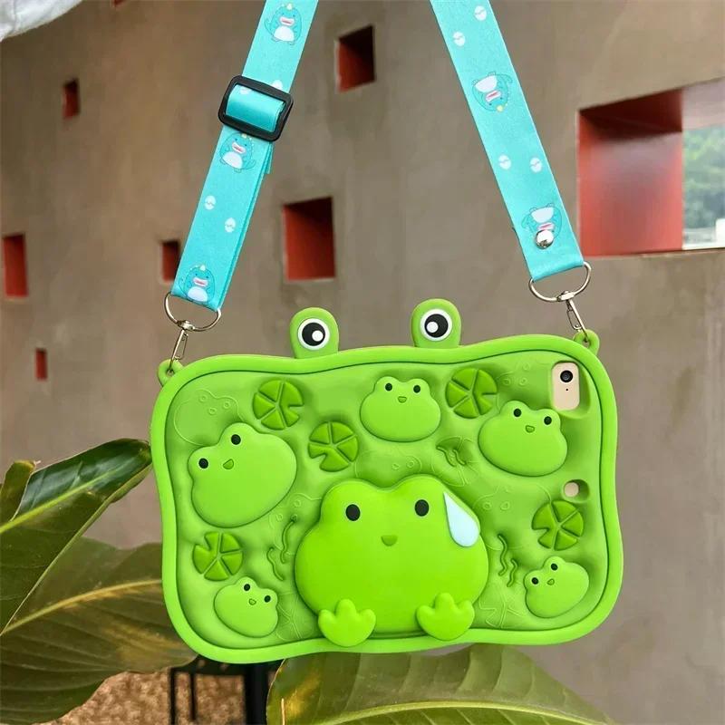 Cute Cartoon bear Case for iPad Pro 11 inch 2022 2021 2020 Silicone Tablet Cover Stand For iPad 9.7 5th 6th 10.2 9th 8th 7th 10 10th ipad mini Funda