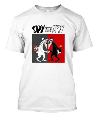 SPY Vs SPY Comic Cartoon Mad Magazine - Custom t-Shirt Tee
