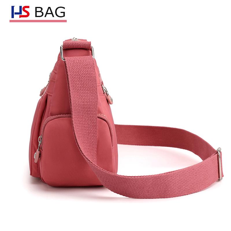 Women's Water-Repellent Nylon Crossbody Bag - Large Capacity Casual Outdoor Shoulder Backpack