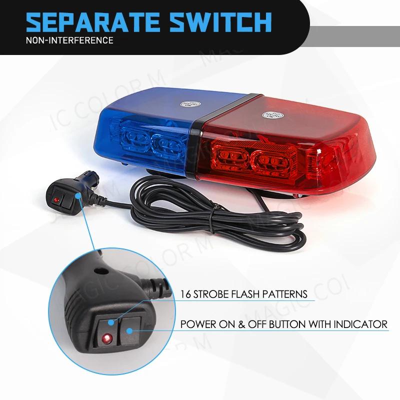 Emergency Roof Top Strobe light 36 LED Flashing Safety Warning Lamp Signal Beacon Magnetic Mount For 12V 24V Car Truck Snow Plow