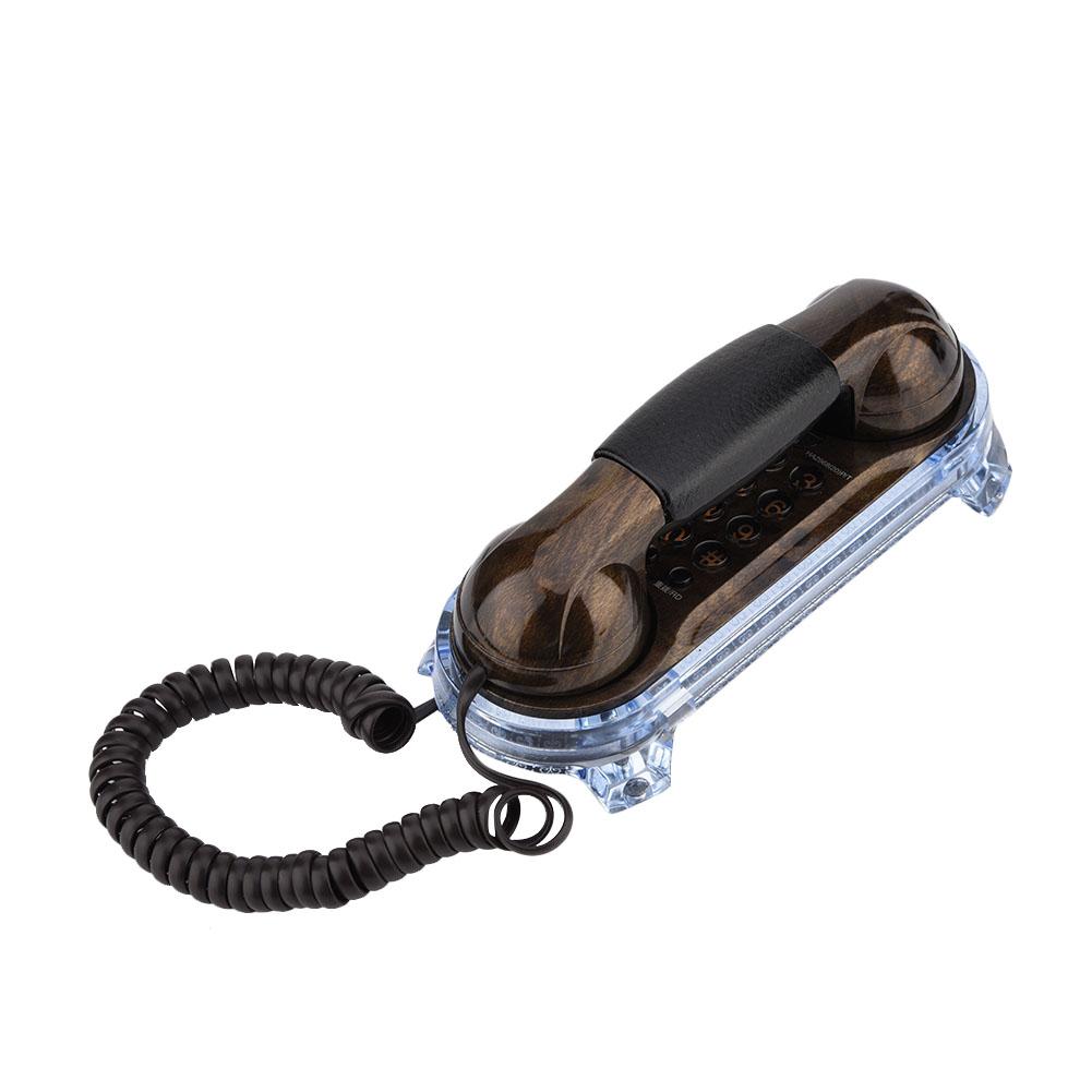 Antique Retro Wall Mounted Telephone Corded Phone Landline Fashion Telephone Bronze