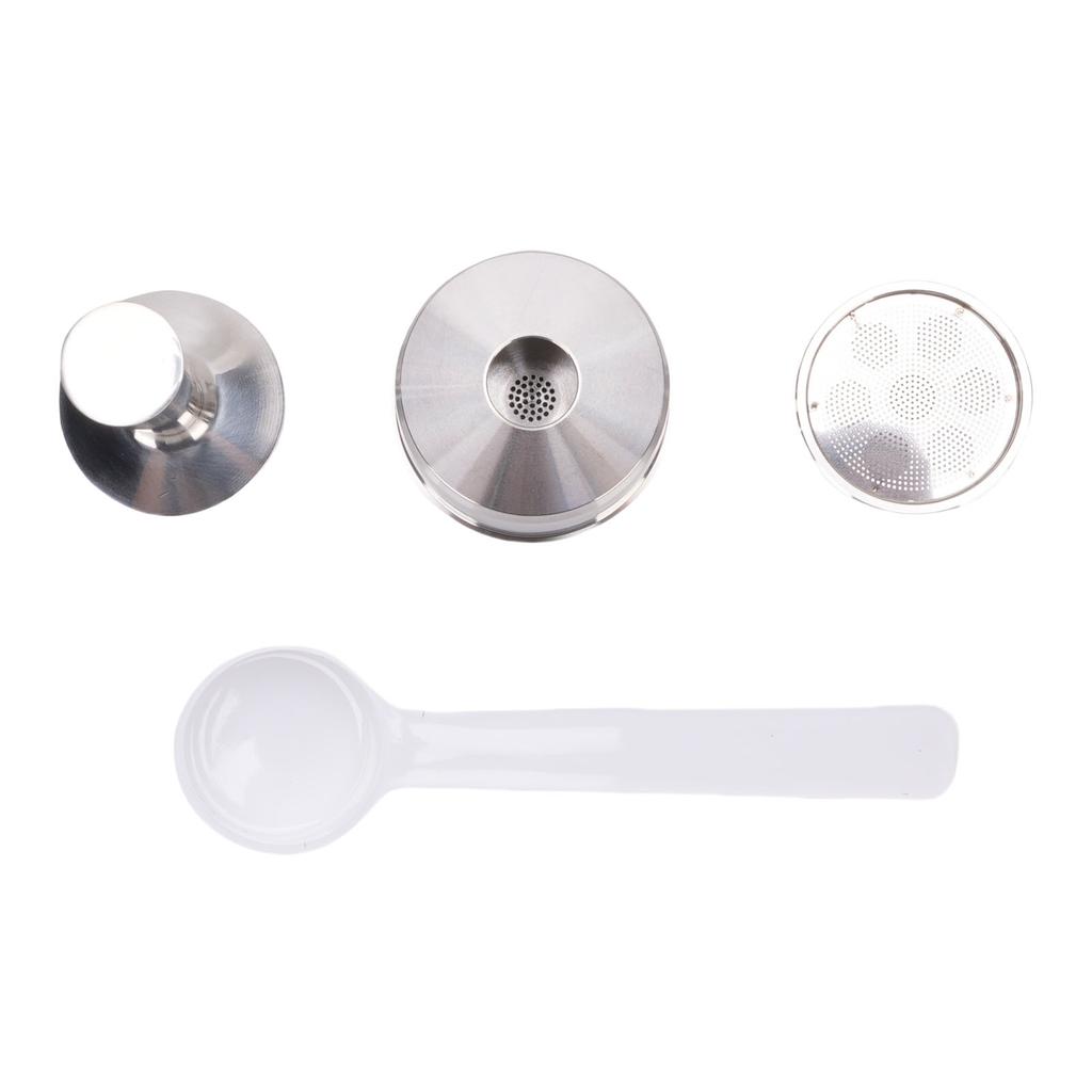 Reusable Coffee Pod Fit for Illy X7 Y3 Y5 Coffee Machine Refillable Stainless Steel Coffee Capsule Coffee Tamper Spoon Brush