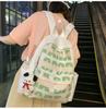 Student Schoolbag Female Letter Print Backpack High School Student Large Capacity Backpack