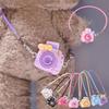 1/6pcs Mini DIY Camera Dress Up Plush Toy for Labubu 17cm Doll Acssories Dollhouse Hanging Neck Acssories Dollhouse Pendant