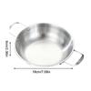 Stainless Steel Dry Pot Instant Noodle Lamian Noodles Pot Seafood Golden Noodle Pot Small Soup Pot Instant Noodles Two Ear Pot