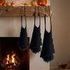 Upside Down Felt Bat Hanging Ornament Realistic Gothic Halloween Bat Pendant Decorative 3D Wing Bat Branch Hanging Decor