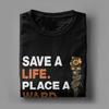 D-Dota 2 Art of Ward Men's T Shirts Game Peace of Ward Vintage Tee Shirt Short Sleeve Crew Neck T-Shirts Cotton Adult Clothes