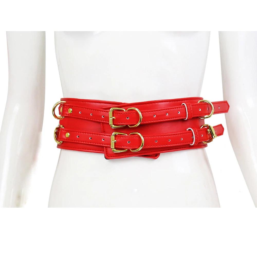 FUNNY Sex Toys for Woman Men SM Bondage Set Erotic Restraint Collar & 6 Cuffs & Waistband &Connection Adults Games for Couples