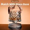 Premium Clear Whiskeys Glass with Rotating Base for Stress Reduction Crystal Cocktail WIne Glass Elegant Glassware Gift