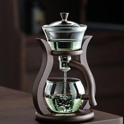 Lazy Kung Fu Drip Teapot,Magnetic Teapot,Water Separation Teapot Magnetic Switch Tea Separation Filtration Glass Tea Pot KIT