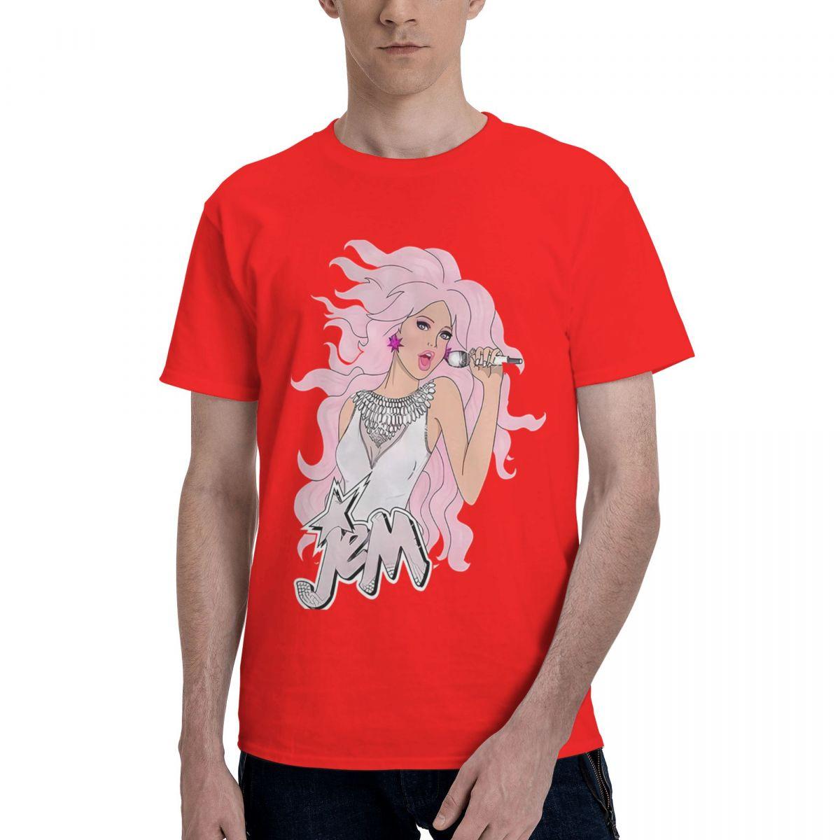 Dazzling Diamonds Jem And The Holograms 100 Cotton Casual Breathable Confortable T Shirt Short Sleeve TShirt T Shirt Men S