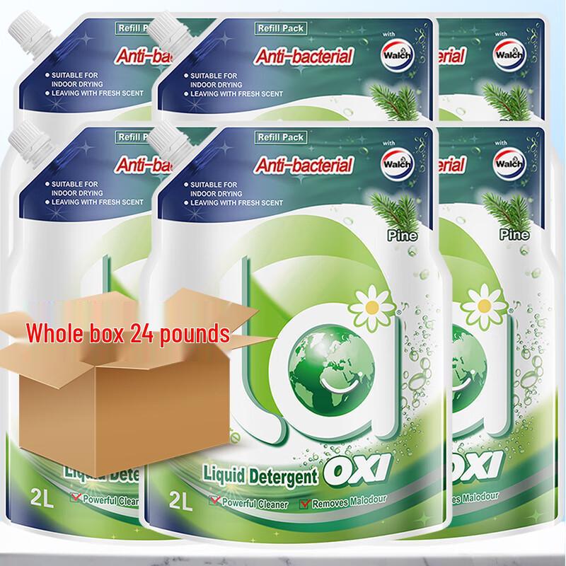 Walch Pine Oxygen Laundry Detergent, 2L x 6 Bags