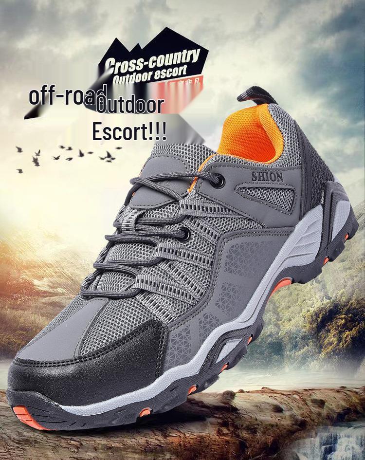 Men's Plus Size Casual Outdoor Hiking Shoes for Spring and Summer