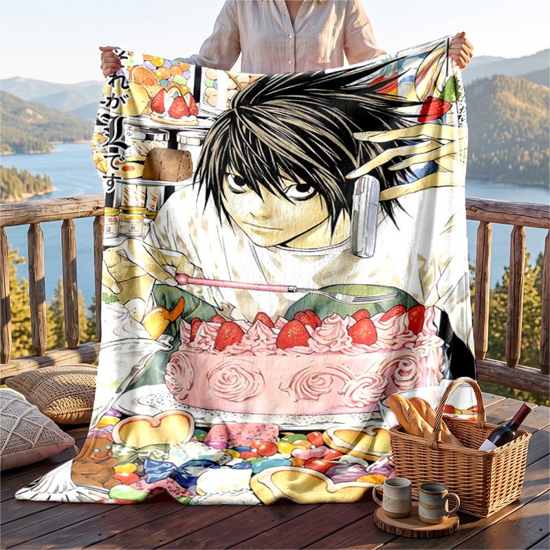 Warm Flannel Throw Blanket,Death Note Lightweight Cozy Blanket For Bed Sofa And Daily Use