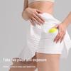"Breezy, hip-covering athletic skirt: slimming, pleated design for outdoor fitness, tennis, and yoga."
