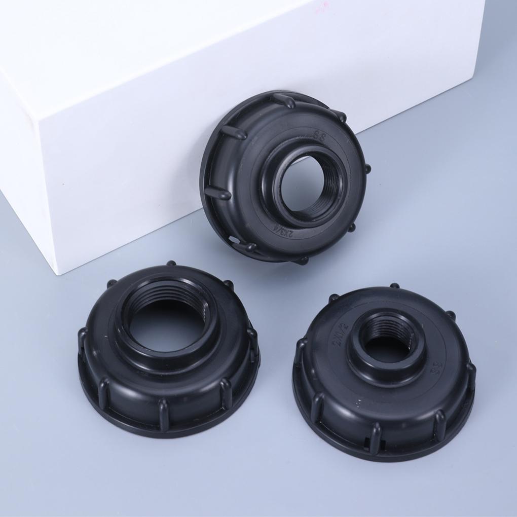 Praktický adaptér pro IBC nádrž Snadná instalace PP plastový konektor pro IBC nádrž na vodu Adaptér ventilu pro IBC nádrž Bezpečný, Černý, 1/2mm