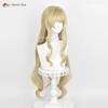 Fontaine Navia Cosplay Wig 95cm Linen Golden Cruly Wigs For Women Cosplay Anime Wig Heat Resistant Synthetic Hair Halloween