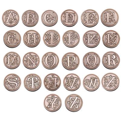 Retro Classic Alphabet Initial Sealing Wax Seal  Invitations Letter