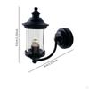 1/6 1/12 Puppenhaus Wandlampe Miniaturmodell Schwarz Zubehör für Szenendekor Feine Verarbeitung