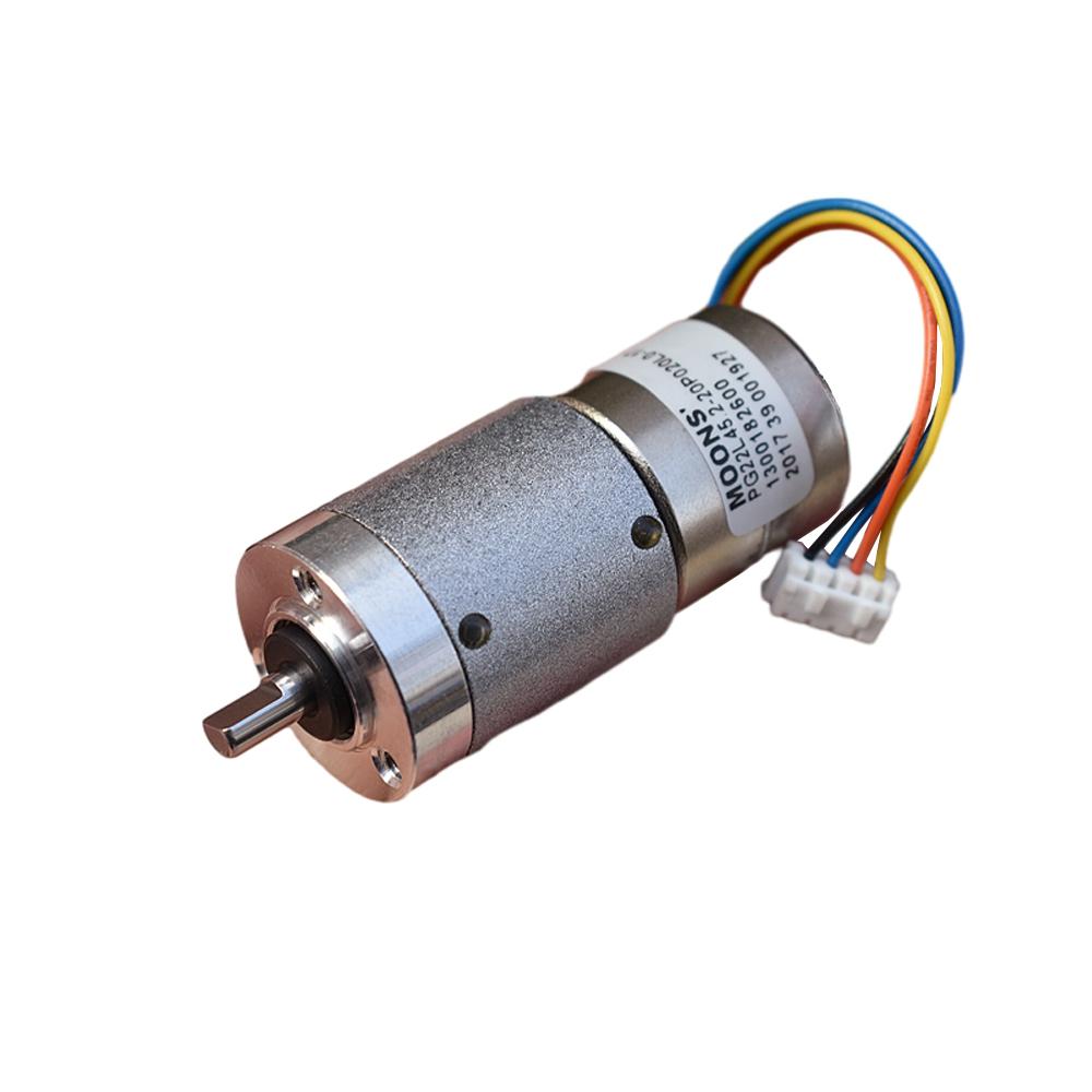 22MM Planetary Gear Motor Stepper Motor All Metal Gear Two Phase Four Wire Precision Stepper Motor 1:45.2 Reduction Ratio