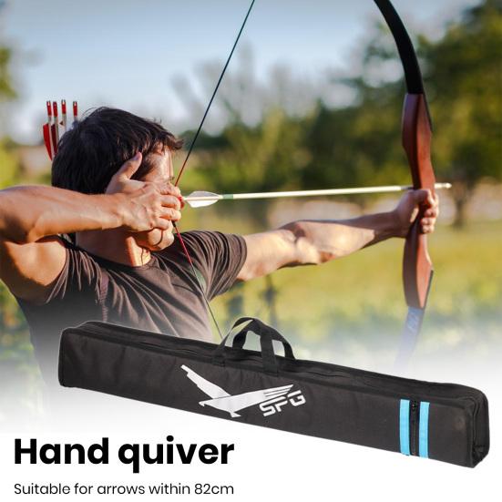 Portable Arrow Bag with Handle Oxford Cloth Waterproof Large Capacity Archery Arrow Quiver Case Carrying Pouch Shoot Hunting Accessories