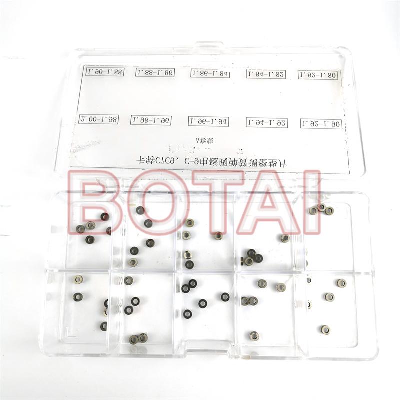 Common Rail Injector Solenoid Valve Spring Adjustment Shims For CAT C7 C9 C-9 HEUI injector , C7 C9 Solenoid Valve Shims