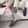Autumn and Winter Wool Socks, Cute Cartoon Red Hat Dog Mid-calf Socks, Thickened and Warm, School-style Pile Socks