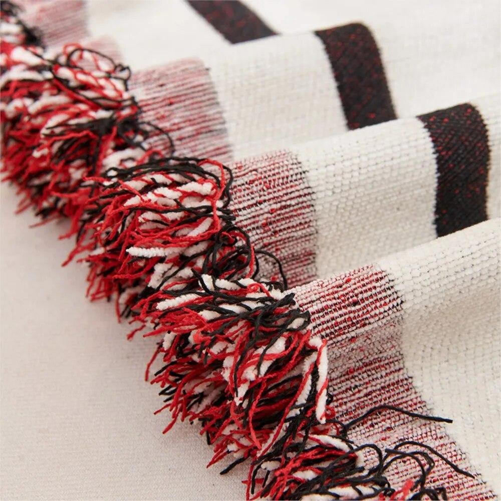 Cartoon Sofa Cover Double Use Beds Blanekets Throw Blanket Picnic Mat With Tassel Sofa Bed Universal Decorative