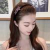 Flocking Sawtooth Headband Elegant Temperament Rhinestone Five-pointed Star Hair Band Girl Face Washing Headband