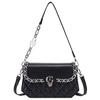Borsa Piccola Quadrata con Chiusura a Diamante e Catena - Borsa da Donna alla Moda a Spalla Singola o Crossbody