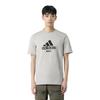 Adidas Comfortable Breathable Crew Neck Logo Short Sleeve T-Shirt Men Tops Medium-Gray FS6757