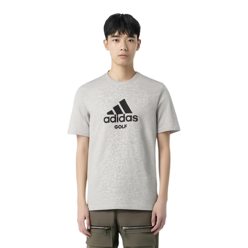 Adidas Comfortable Breathable Crew Neck Logo Short Sleeve T-Shirt Men Tops Medium-Gray FS6757