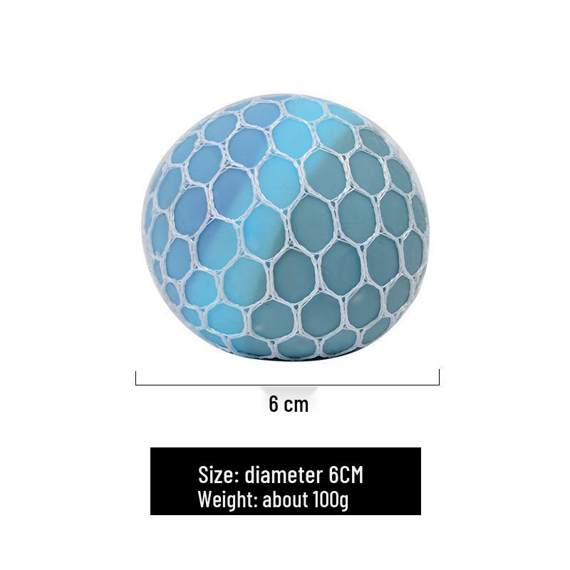 Three-Color Stress Relief Grape Ball - Color-Changing Squeeze Toy