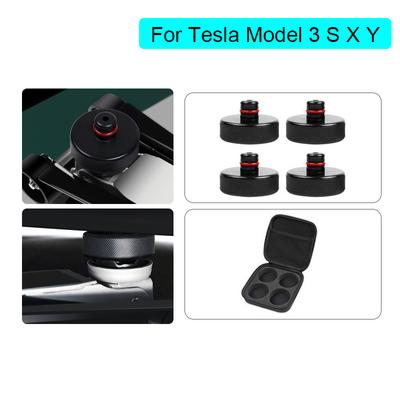 Cuscinetto per cric da 1/4 pezzi per Tesla Model 3 SXY in gomma con borsa portaoggetti, 4 adattatori, pacco attrezzi, batteria per auto e protezione della vernice, cric da pavimento