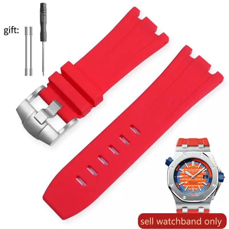 Watch Band Silicone Men's 28mm for AP Audemars and Piguet Royal Oak Offshore 15400 15703 26471 26474 15703 15706 Watch Strap