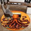 Octopus Beer Glass Chair Mat   Round Carpet for Home Decor, Office Use, Living Room, Bedroom, Gift Idea0212b