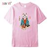 Mens High Quality 100 Cotton Funny Anime Tshirt Printing Summer T Shirt Casual Loose Male Crewneck for Men Tshirt Male Tee