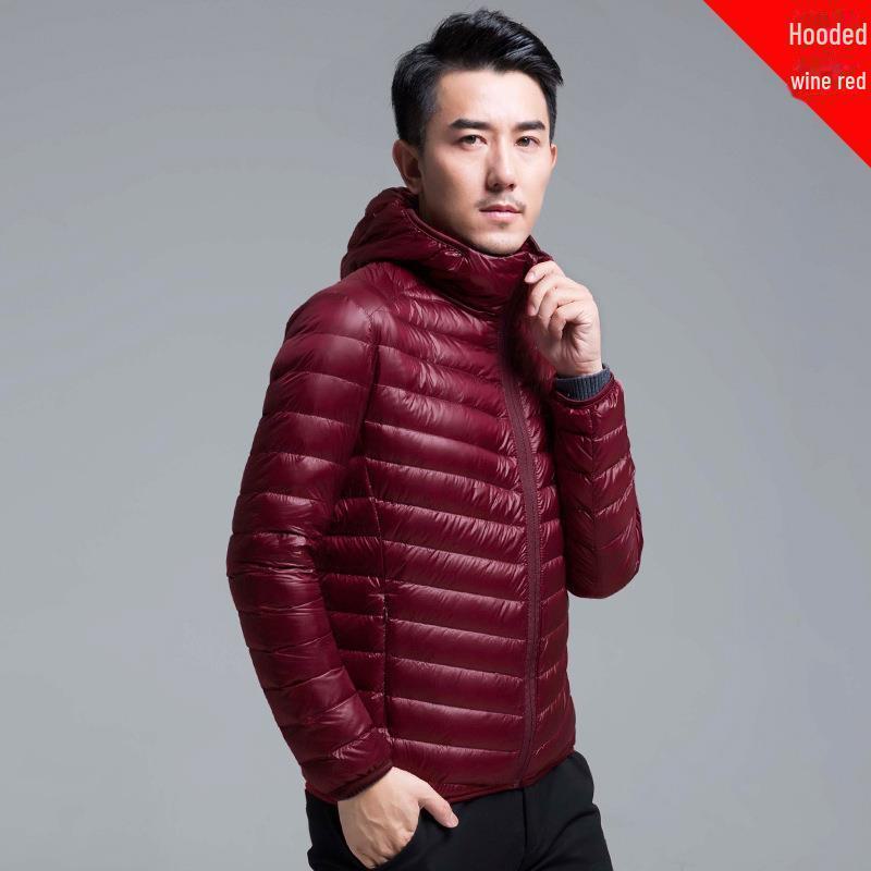 Men's Ultra-Thin Lightweight Cotton Hooded Jacket – Trendy Versatile Winter 2024 Style