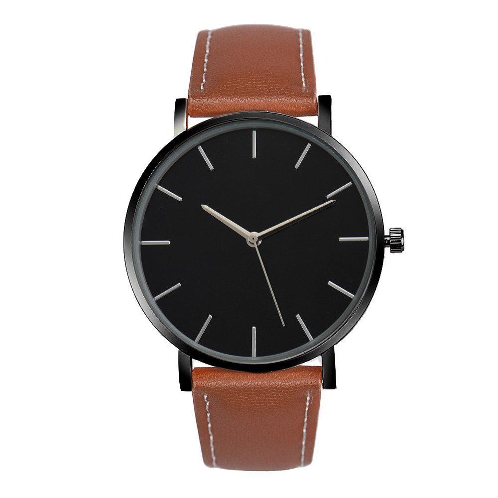 Fashion Casual Quartz Men's Watch Women's Watch Leather Watch