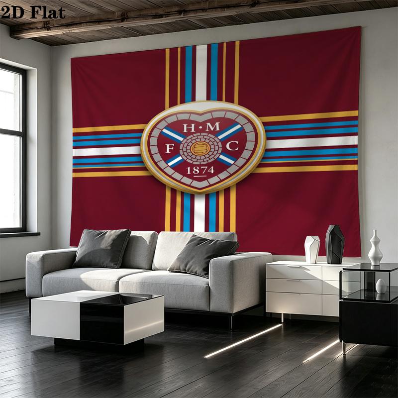 Heart of Midlothian Printed Tapestry – Wall Hanging for Bedrooms, Dorms, and Home Decor