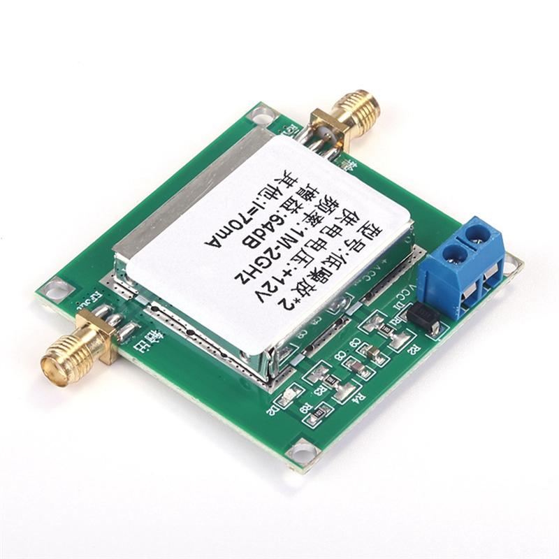 ABUO-Low Noise Amplifier LNA Module 1Mhz-2000Mhz 64Db High Gain 2Db Noise RF Broadband Amplifier