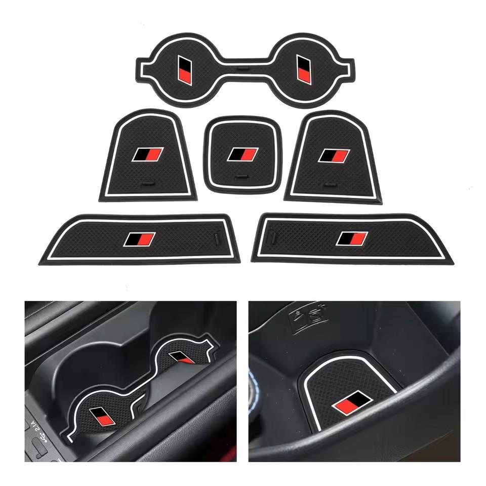 For Toyota GR86 Subaru BRZ 2025 - 2025 Anti-Slip Gate Slot Cup Mat Non-Slip Door Groove Pad Auto Interior Accessories