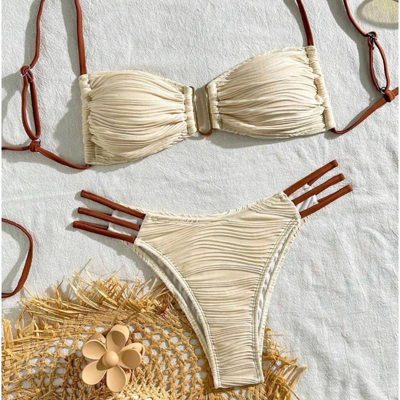 Womens Sexy Euro Bikini Set With Polyester Fabric For Swimming And Water Sports