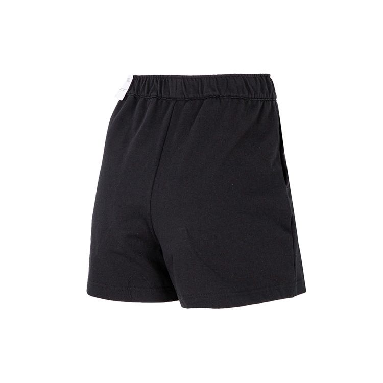 Nike Embroidered Logo Breathable Sportswear Knit Shorts Women Bottoms Black DM6729-010