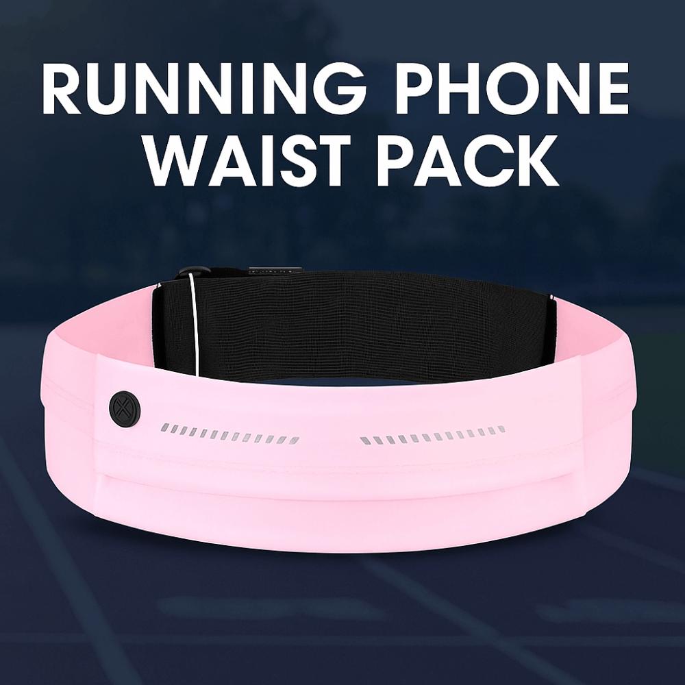 Night Reflection Running Waist Bag Ultra-Thin Sports Phone Bag Sport Mobile Waist Bag  Sports Wear