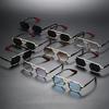 Vintage Punk Style Square Sunglasses for Men Steampunk Metal Frame Cool Decoration Hinge Glasses