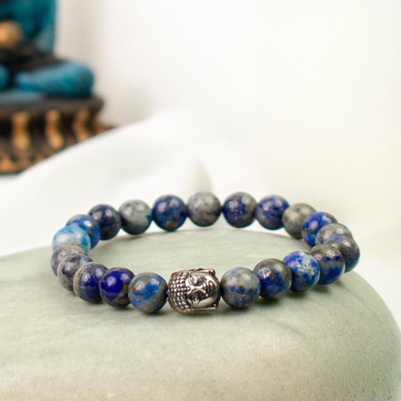 Astrotalk Lapis Lazuli Bracelet | Enhances Wisdom, Intuition & Mental Clarity | Certified Crystal Astrology Brac